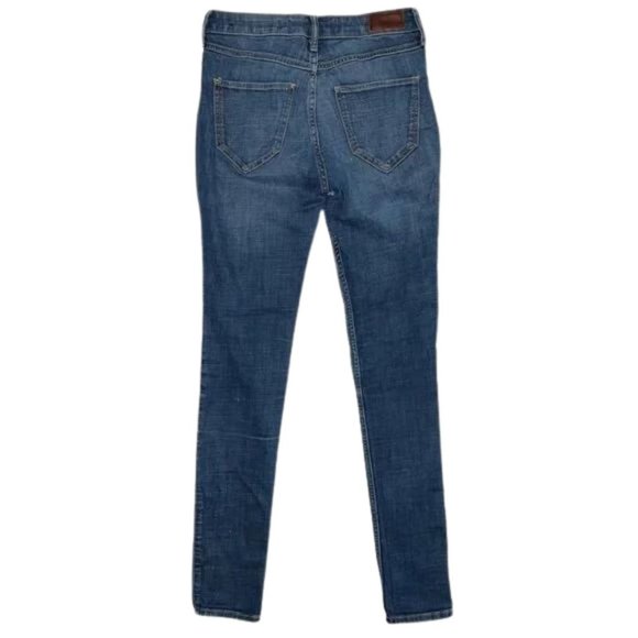 Hollister High-Rise Super Skinny Ripped and Distressed Blue Denim Jeans - Picture 2 of 11